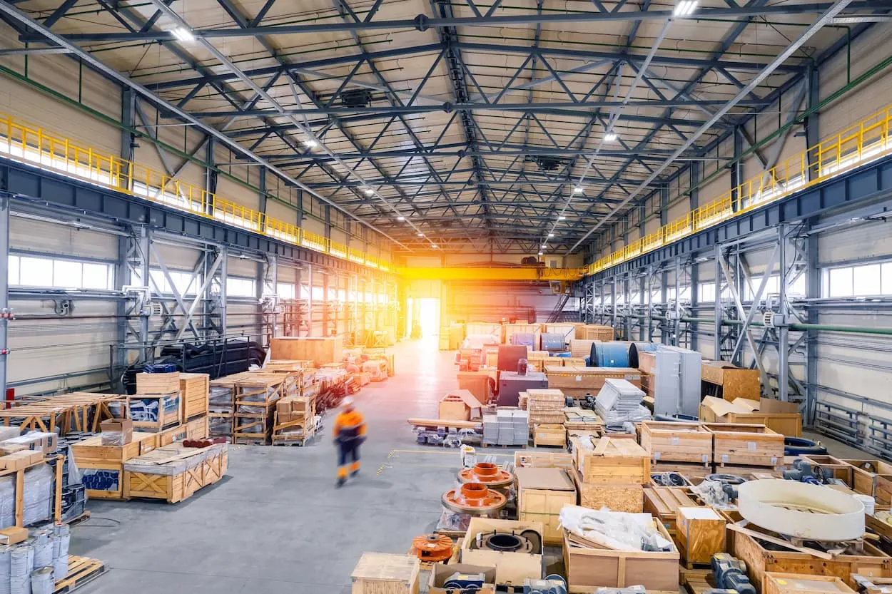 Busy warehouse
