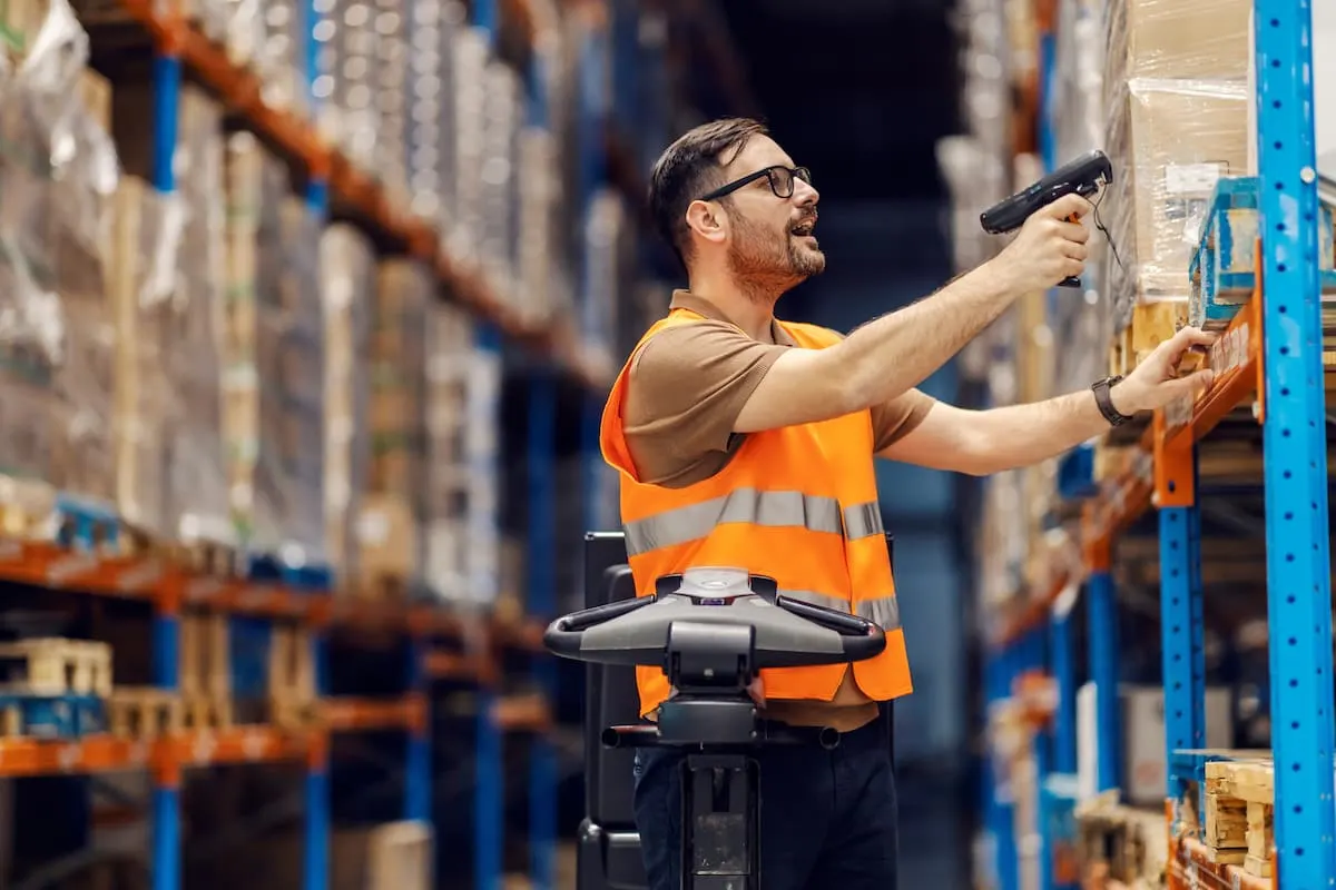Barcode scanning in warehouse